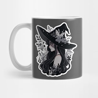 Cute Gray Witch Mug